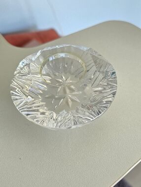 Waterford Crystal Paperweight Signed Starburst Some Damage READ